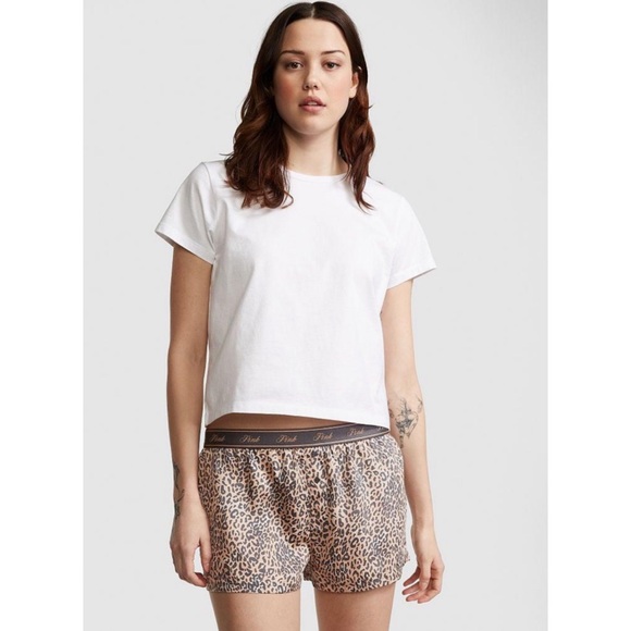 VICTORIA’S SECRET • PINK Tencel Cheetah Boxy Short - Picture 2 of 3